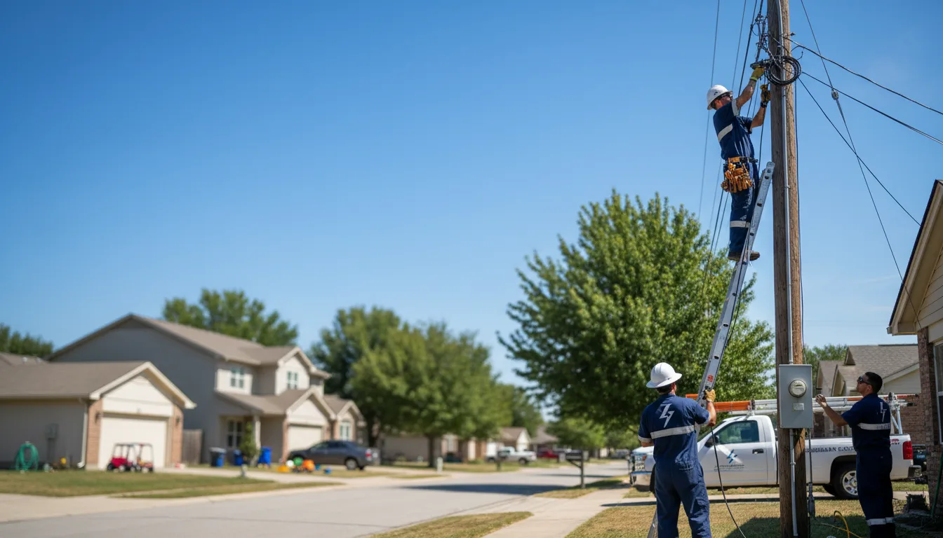 Residential electrician providing installation services in Clairfield, TN